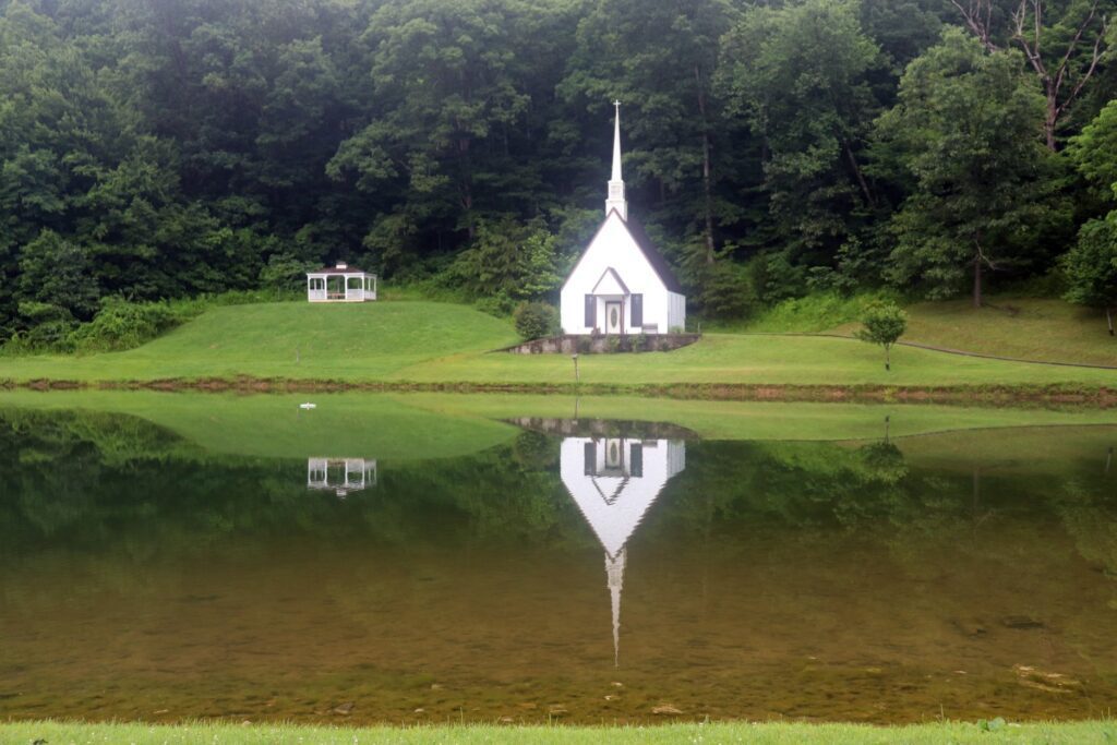 Architectural Photography - Church on a Lake