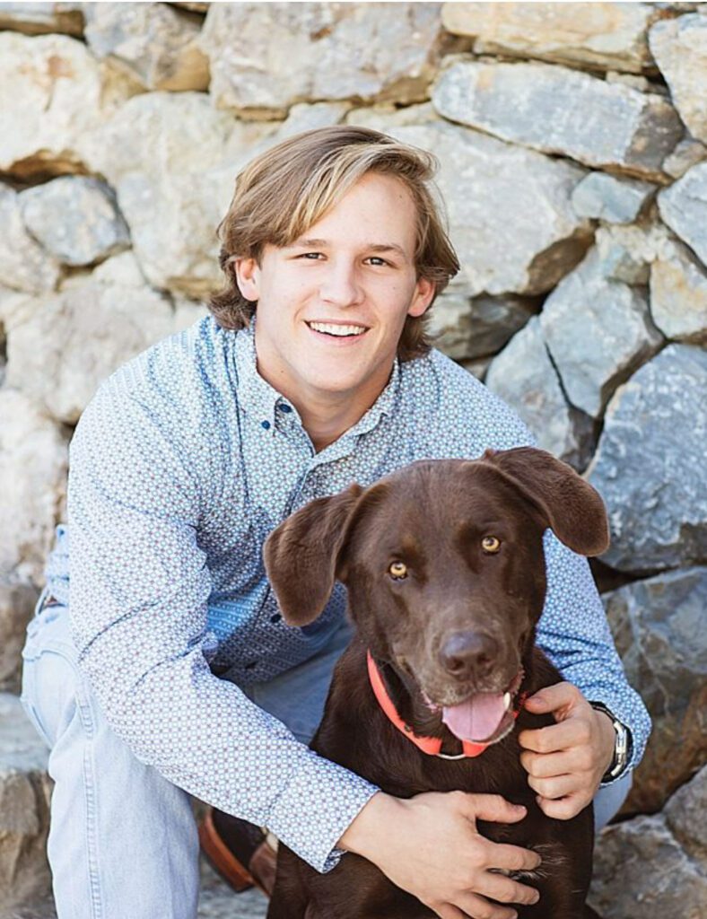 Senior Portraits in Meridian | A Boy and His Dog Portrait