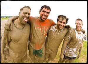 Lifestyle Photography of Mud Wrestlers