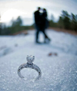 Wedding Band in Snow