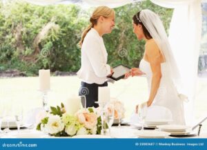 Bride with Wedding Consultant