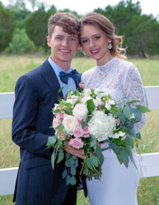 Bride and Groom at Ranch