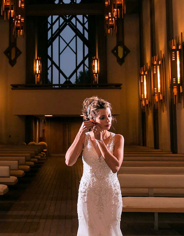 Bride in Church - Professional Wedding Photography in Meridian, Idaho